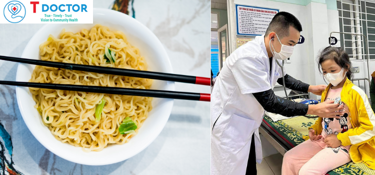 BÉ GÁI SỐC PHẢN VỆ SAU KHI ĂN MÌ TÔM